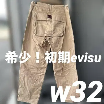 [ 레어 ] 초기 evisu 에비수 에비스 몽키 팬츠 M44 워크 팬츠