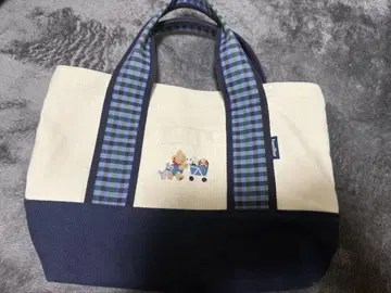 패밀리아 히로오점 한정판 백 체크 블루