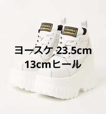 요스케 YOSUKESANMARU 우먼 통굽 레이스업 스니커즈