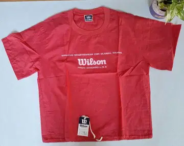 [ 쇼와 레트로 ] 새상품 레어 Wilson T셔츠 빨간색 M사이즈