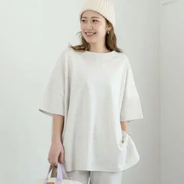 PICHI 오버 사이즈 돌먼 T셔츠 가족 링크 커플 코디