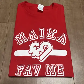 MAIKA FAV ME 빨간색 T셔츠