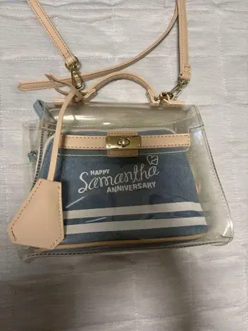 Samantha Thavasa 사만다 타바사 클리어 데님 숄더백