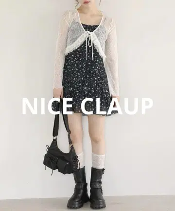 NICE CLAUP 드로스트 튜닉 원피스