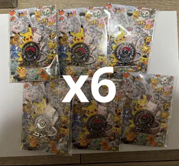 포켓몬 센터 도쿄 DX 로고 핀즈 피카츄 뮤우 6개 세트