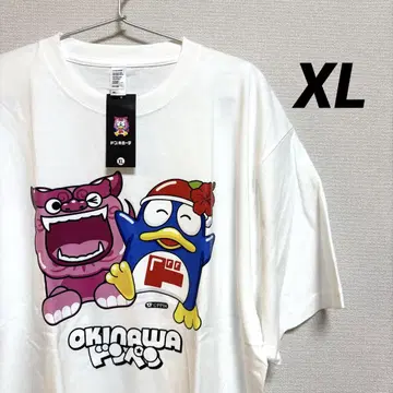 오키나와 한정판 돈펜 & 시사 T셔츠 화이트 XL