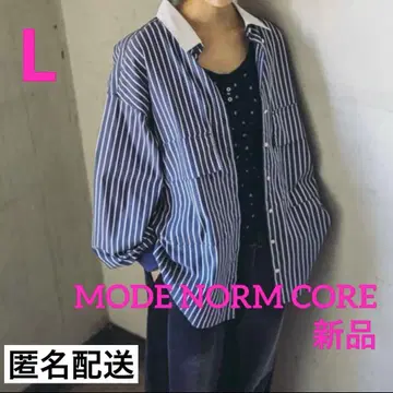 새상품 니코앤드 MODE NORM CORE 2WAY 컬러 빅 롱 셔츠