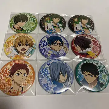 Free! 하이스피도 캔뱃지 9개 세트