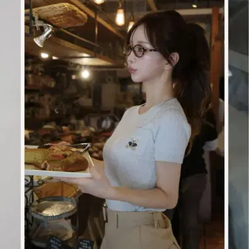 D 베어 케이블 니트탑 색스 다리치