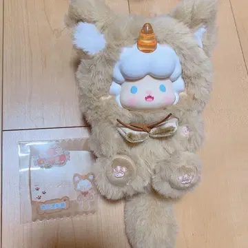 TOPTOY 큥큥 라무 봉제 인형 아몬드 피