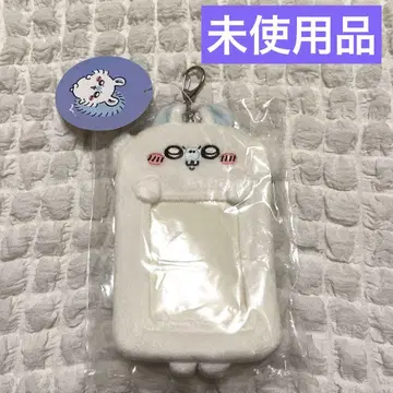 미사용 치이카와 (먼작귀) 봉제 인형 카드 홀더 모몽가 카드 키링