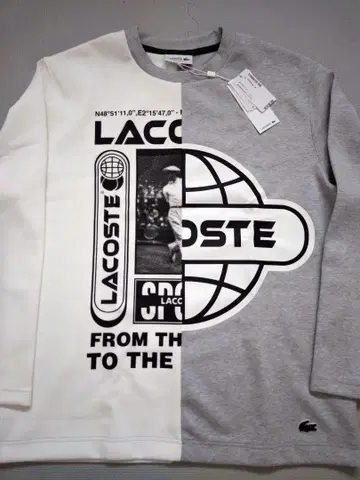 미사용 새상품 초특가 LACOSTE 남성용 롱 T