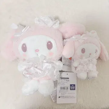 산리오 마이멜로디 화이트 딸기 티타임 시리즈 복슬복슬 마스코트