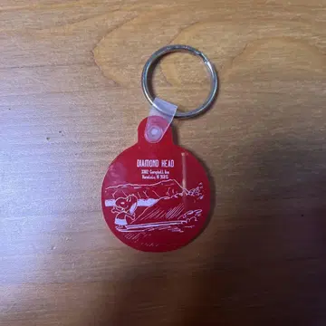 스누피 키링 하와이 한정판 Snoopy's Surf Shop 빨간색