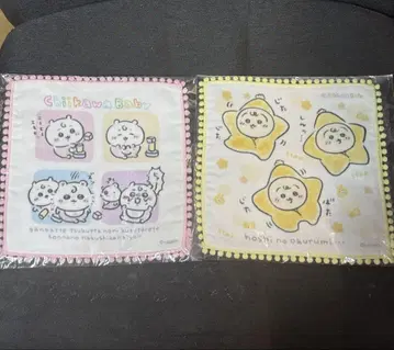 치이카와 Chiikawa Baby 퐁퐁 레이스 거즈 핸드 타월 2개