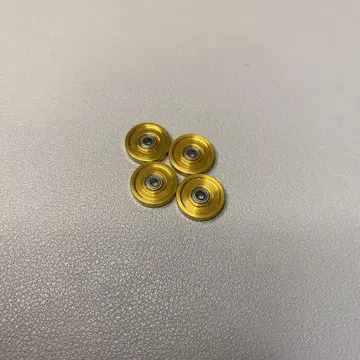 [ 미니 사륜구동 ] 13mm 올 알루미늄 베어링 롤러 골드