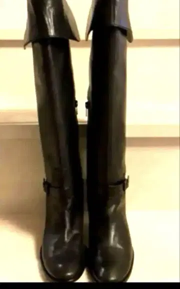 일본제, 천연 가죽 니하이 2way 롱 부츠