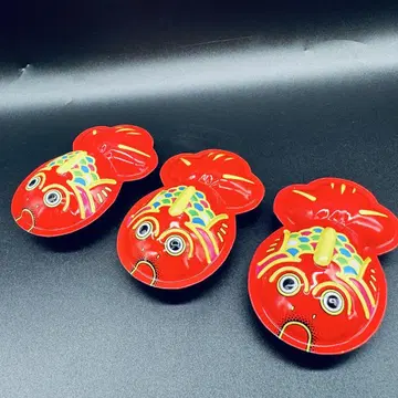 양철 금붕어 3마리 쇼와 레트로