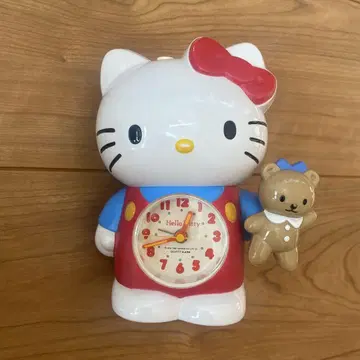 동작 확인 완료 산리오 헬로키티 HELLO KITTY 알람 시계 레트로