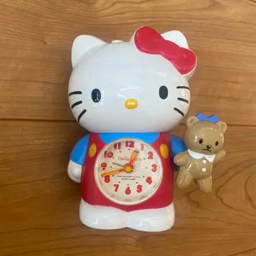 동작 확인 완료 산리오 헬로키티 HELLO KITTY 알람 시계 레트로
