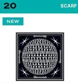 새상품 G-DRAGON 공식 스카프 SCARF 지드래곤 전시회