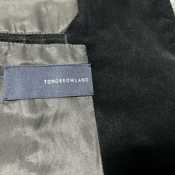 TOMORROWLAND 벨로아 블랙 테일러드 자켓