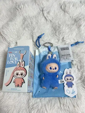 PIN FOR LOVE POPMART 러브브 봉제 인형 마스코트 O