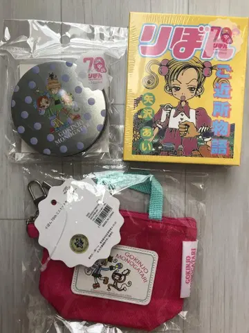 리본 70주년 3COINS 친근한 이야기 미니 토트 키링 스티커 등