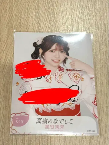 타카네노 나데시코 마쿠하리 브로마이드 타카네코 미라이 호시야 친필 사인