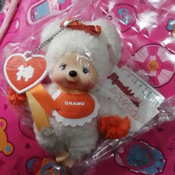 미개봉 새상품 참 해피 컬러 몽치치 키체인 신 오렌지