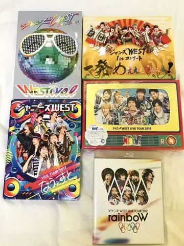 쟈니즈 WEST WEST. BluRay 5개 세트 묶음 판매