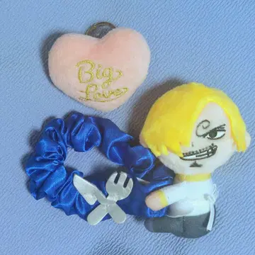 원피스 USJ 봉제 인형 마스코트 스크런치 반지 상디