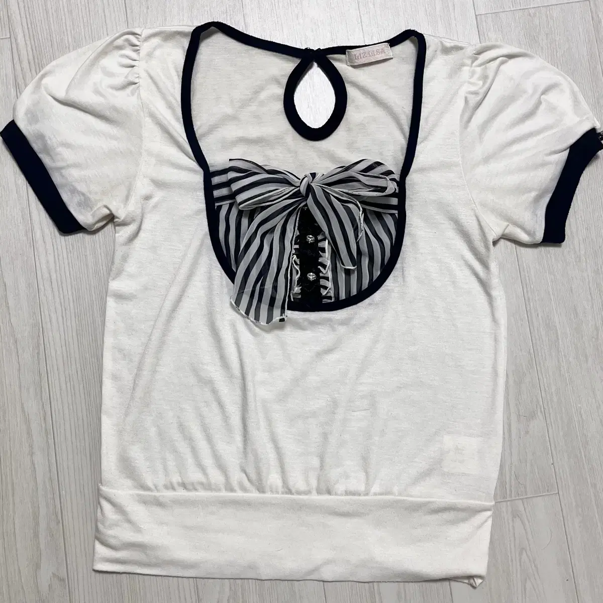 トップス oheshio APPLE DOT OVERFIT T-SHIRT MUSINSA | OHESHIO APPLE DOT OVERFIT T-SHIRT, IVORY