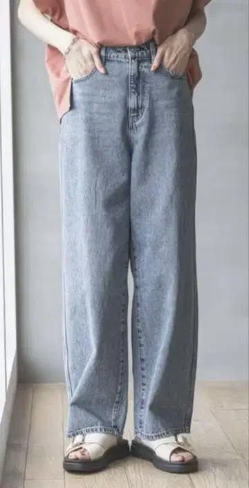 [ 미사용 새상품 ] 글로벌 워크 GOOD DENIM 배기 L