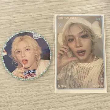 스키즈 사우나 필릭스 혜택 트레이딩 카드 배지
