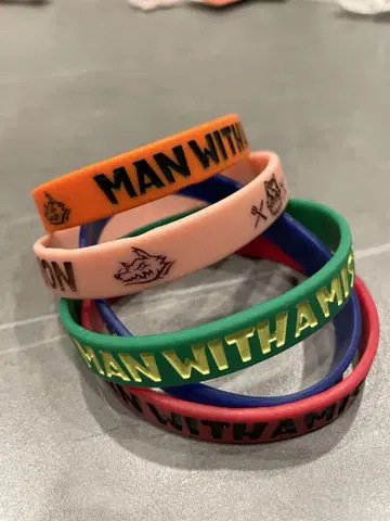 MAN WITH A MISSION 러버 밴드 5개 세트