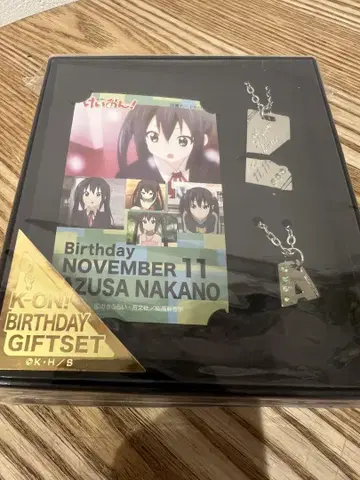 케이온! K-ON! 아키야마 미오 birthday 목걸이 2개 세트