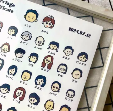 사과 닮은꼴 결혼 인증서