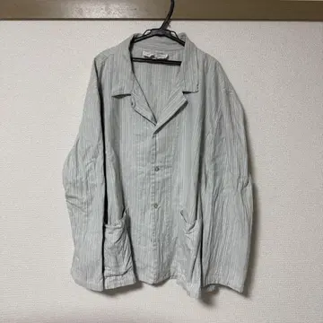 80~90s 유로 구제 의류 슬리핑 자켓 파자마 셔츠 헤링본