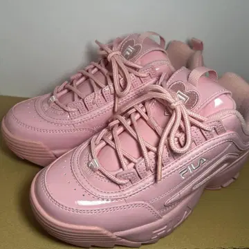 FILA 휠라 통굽 스니커즈 핑크 체리 여성용 24cm 한정판
