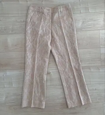 Bellus closet 핑크 레이스 무늬 슬랙스