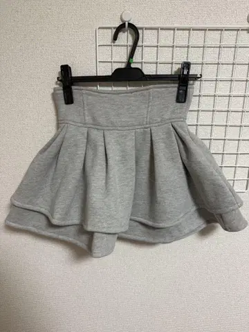 미셸 마카롱 셋업 스커트 그레이
