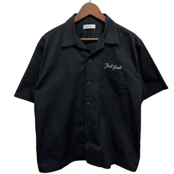 RADIALL 오픈 카라 셔츠 볼링 셔츠 자수