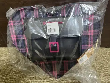 [ 미사용 새상품 ] PINK MULTI 하트 백팩 핑크 체크