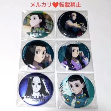 HUNTER x HUNTER 이르미 보행 싸우는 등 캔뱃지 6세트