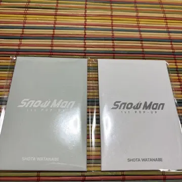 Snow Man 한국 POPUP 포토 카드 AB 2종 세트