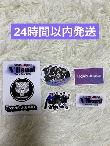 TravisJapan 월드 투어 Waltz 스티커 집합 로고 6매 대지
