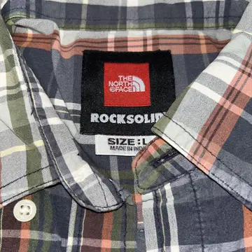 THE NORTH FACE 반팔 체크 셔츠