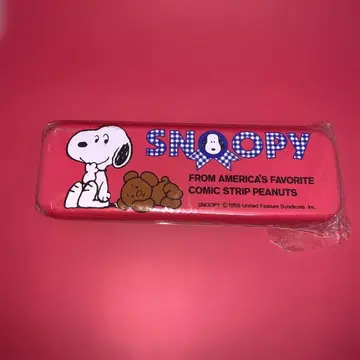[ 쇼와 레트로 ] SNOOPY 2단 틴 필통 케이스