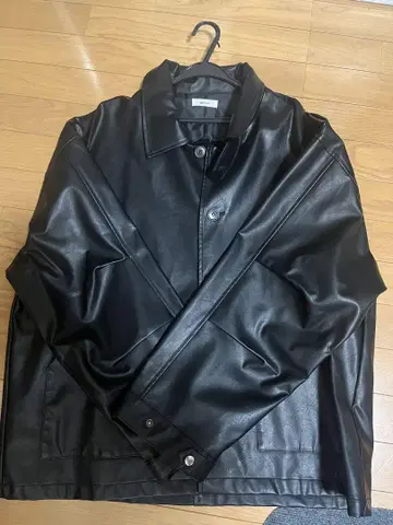 epnok 블랙 가죽 자켓